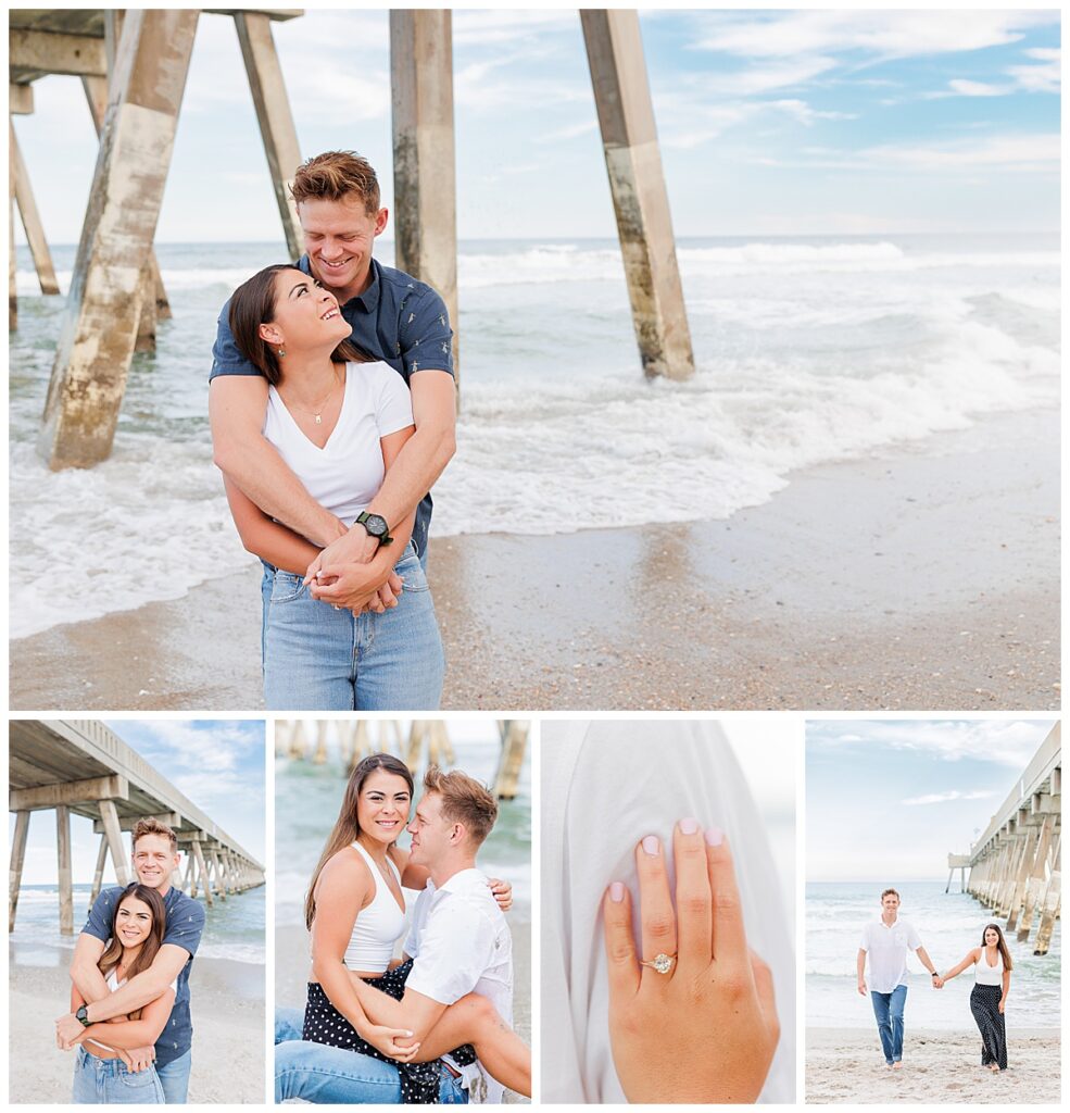 nc beach engagement session
