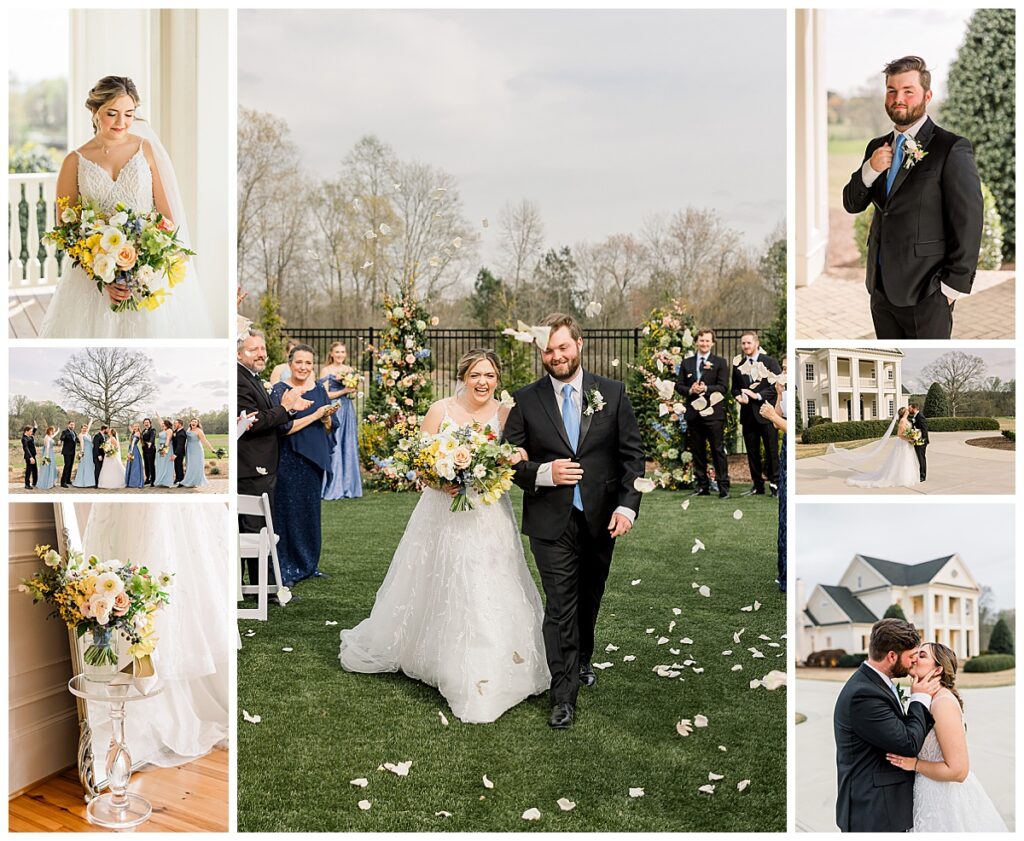 Jordan and Corey's wedding at Donovan Manor in the spring